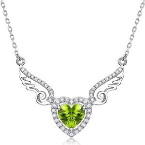 🔥 Hollow Green Heart Pendant Necklace for Women, EVGG1051